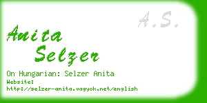 anita selzer business card